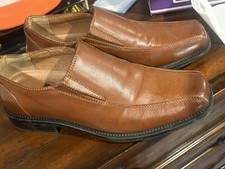 Bruno Marc Men  s Cognac Brown Leather Oxford Dress Shoes Size 6.5 - Pre-Owned