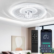 Socket Fan Light Ceiling Fans With Lights And Remote Dimmable LED Ceiling Fan US