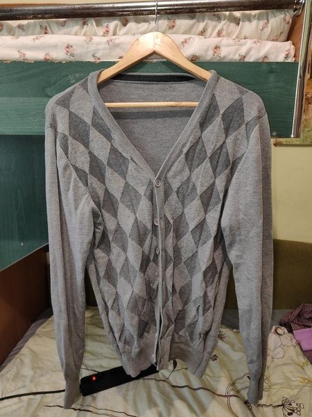Men Ganni Sweater Grey Wool 38 / M / 46
