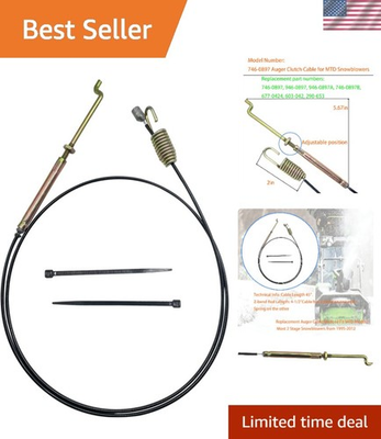 #ad #ad Reliable 946 0897 Auger Clutch Cable Fits MTD Yardman Troy Bilt Snowblowers $17.09