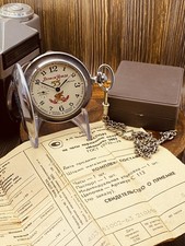 VTG MOLNIJA Russian Soviet USSR POCKET WATCH 3602 CCCP STAR 18J RUNS 6997