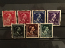belgique 1944 cob 690 à 696 neuf sans charnière