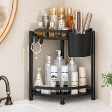 Bathroom Counter Organizer, Vanity Countertop Storage Corner Vanity Shelf for