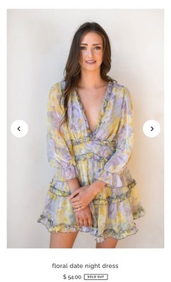 blue and yellow wrap dress Women's Organic Cotton Wrap Dress main image 1