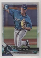2018 Bowman Draft Chrome Refractor Sam Carlson #BDC-175 0l1