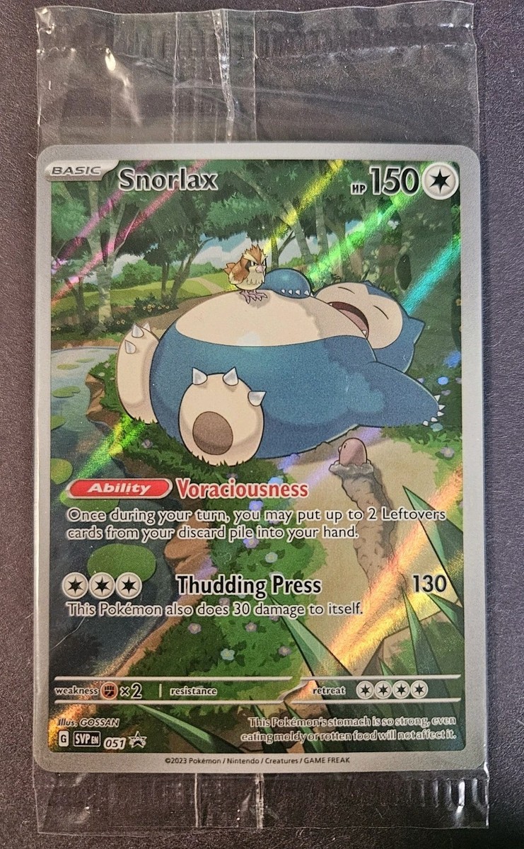 Pokemon Snorlax 051 Sv: Scarlet & Violet Promo Cards Holo 151 (Sealed) Fast  Ship