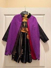 Anna Frozen 2 Adventure Dress Kid's Costume Size 4-6x Disney- Halloween Dress-Up
