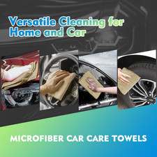 Brown Microfiber Cleaning Cloth 12 Pack, 12.5 X 12.5 Inch Microfiber Towels For