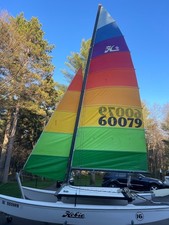 HOBIE 16 Catamaran, Race-Ready, Tequila Sunrise, Trailer and Harken Components!