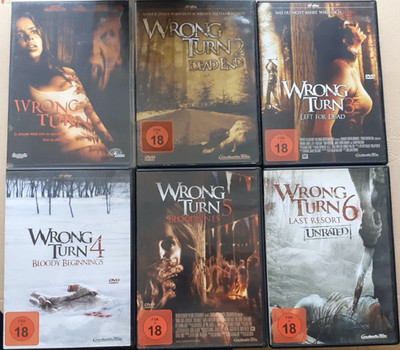 DVD - Wrong Turn 1-6 alle Teile 1+2+3+4+5+6