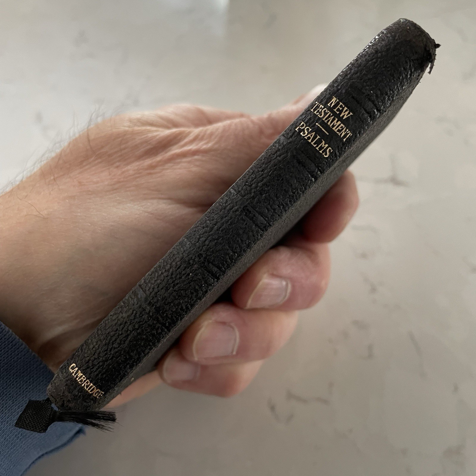 Vest Pocket New Testament Psalms French Morocco Leather Line