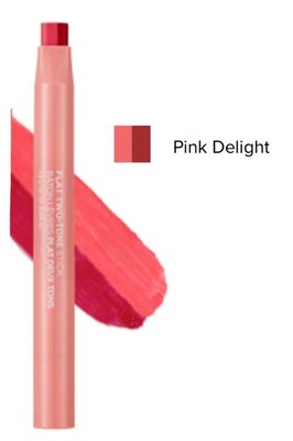 Avon Face Shop Flat Two Tone Lipstick PINK DELIGHT Shiny Gloss Finish NEW SEALED