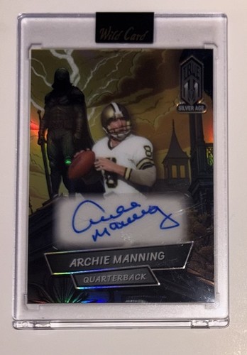 2025 Wild Card Comix Archie Manning Silver Age TRUE 1/1 Auto Case Hit Saints - Picture 1 of 3