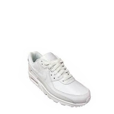 Nike Air Max 90 LTR Men's Triple White Leather Sneaker New w/Box CZ5594-100