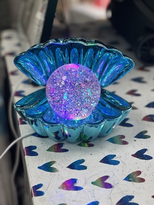 Blaue Muschel Farbwechsel LED Perle Stimmungslampe