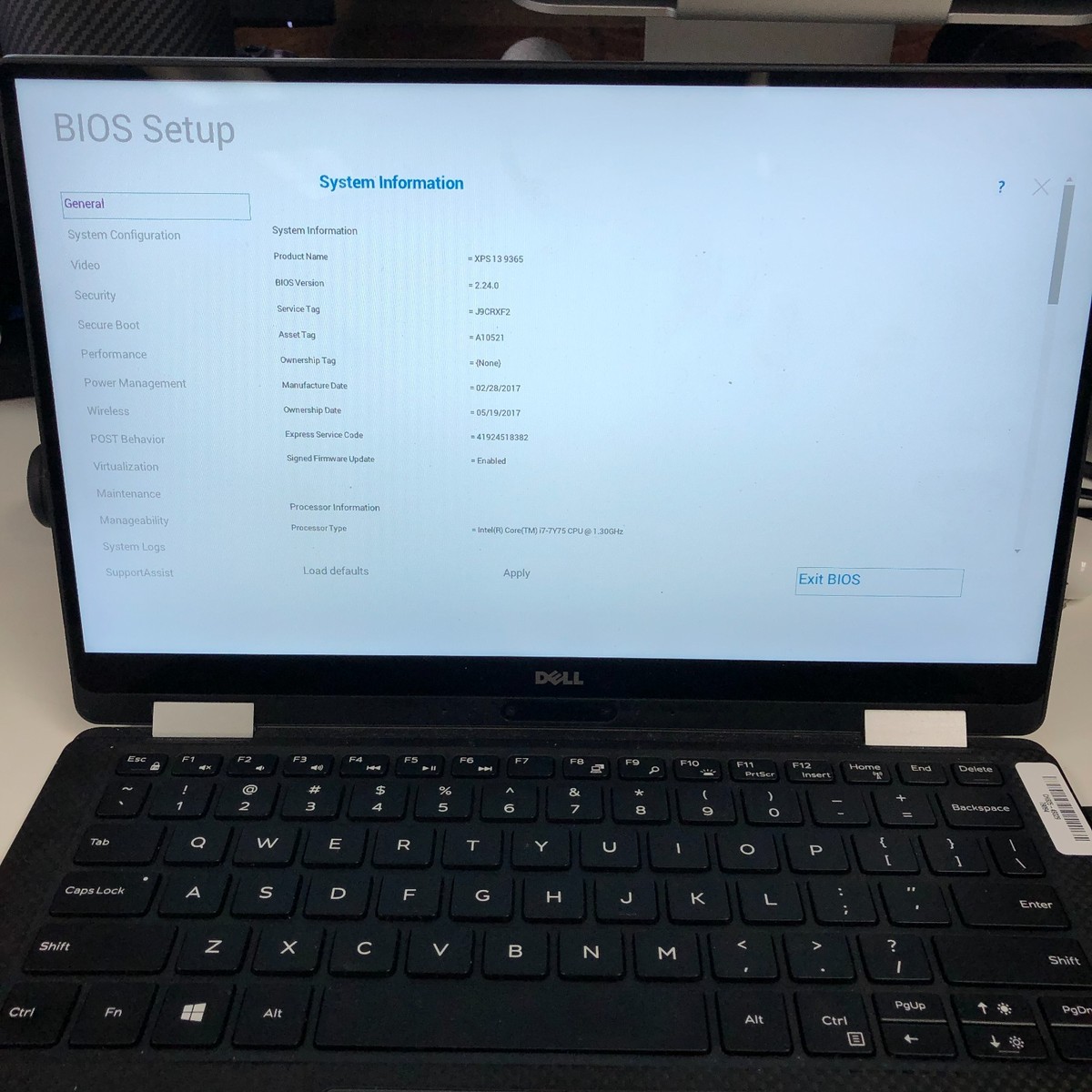 Dell XPS 9365 i7-7th, Ram 8G, SSD 256G, 13 inch FHD Touch ⭐ Hàng MỚI 99% - 14.99