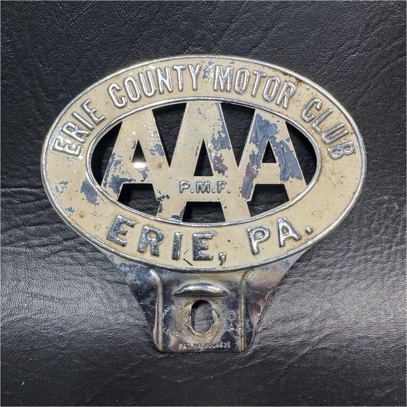 Erie County Motor Club Vehicle Badge & Emblem - Erie, PA Badge Emblem