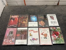 Vintage Christmas Cassette Tape Lot 10 Bing Crosby Sinatra Nat King Cole