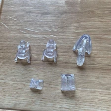 Zoids Parts Lot - Clear Plastic Replacement Pieces
