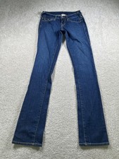 True Religion Jeans Womens 25 Blue Billy Made in USA Straight Leg Denim Classic