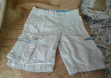 Levi's Boys Size 6 Cargo Shorts Light Tan 100 Cotton Int Adjstrs Canvas-Feel