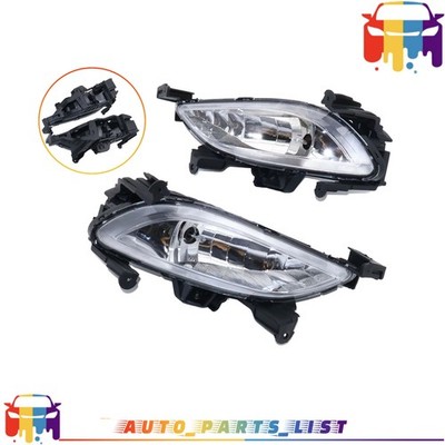 Bumper Fog Light Assembly Front Left Right Side For 2011-2013 Hyundai Sonata