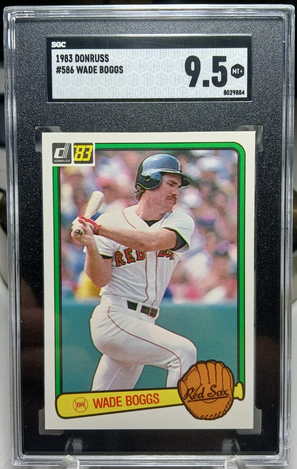 1983 Donruss #586 Wade Boggs RC SGC Mint+ 9.5 Boston Red Sox HOF