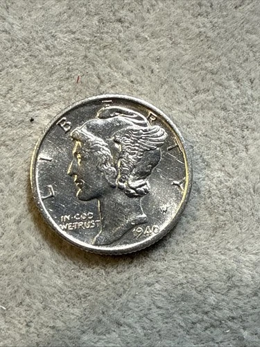 1940 D Mercury Dime AU Almost Uncirculated Nice Coin See Pics FSB 7852