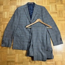 Soul of London Men's 2 pc Gray Suit 48R Blazer 41R Pants