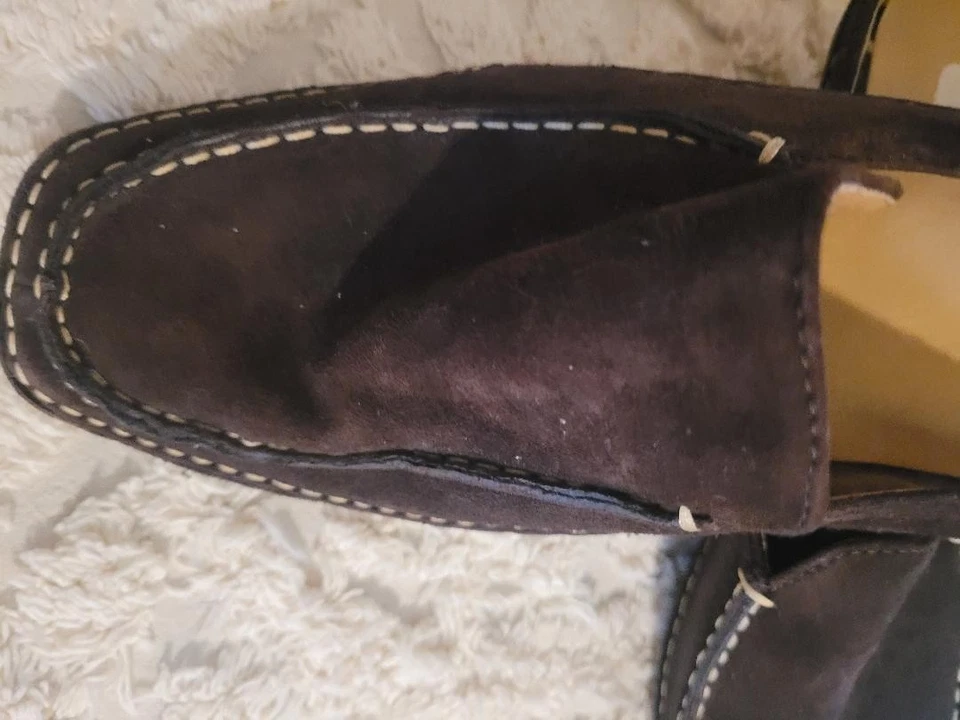 Mujer Talla 8.5 M ¿De colección? Tacón de gatito de gamuza BASS marrón chocolate Foto 2 de 4