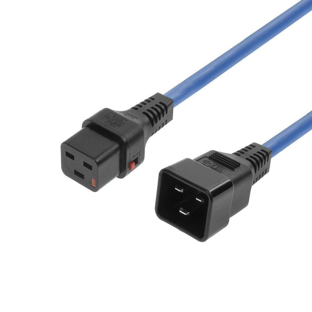 MicroConnect MC-C19C20LOCK-2M-B Powercord C19 IEC Lock - C20