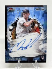 2024 Topps Finest Auto Matt Krook #FA-MK Sky Blue RC Refractor /150 Yankees