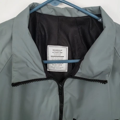 UNICOR IPFU Jacket Army Mens Medium Regular Grey Reflective Windbreaker Nylon image 5