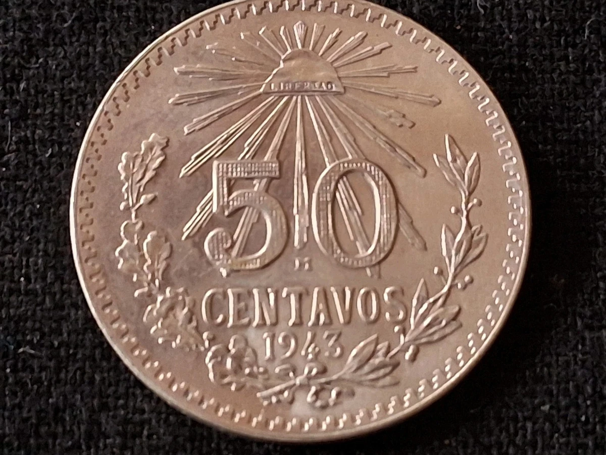 50 Centavos Silver 1943 Year Mexican Coins (1905-Now) for sale | eBay
