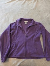 Columbia Sportswear Full Zip Up Fleece Jacket Purple Size 18/20 Kid's