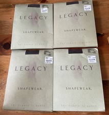 Legacy Tights Lot of 4 - Size D Brown Cool Max Control Top Tight Shapewear