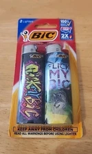 BIC Special Edition Flick My BIC Series Pocket Lighters 2 Pack 2018 New B3