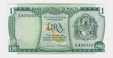 1967 (1973) MALTA ONE LIRA UNCIRCULATED