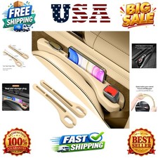 2026 Upgrade 2PCS Car Seat Gap Filler with Phone Holder,Multi-Function Car S...