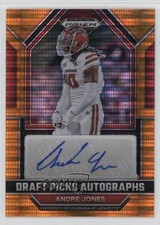 2023 Panini Prizm Draft Picks Orange Pulsar 39/49 Andre Jones #DPA-ANJ Auto 1ti6