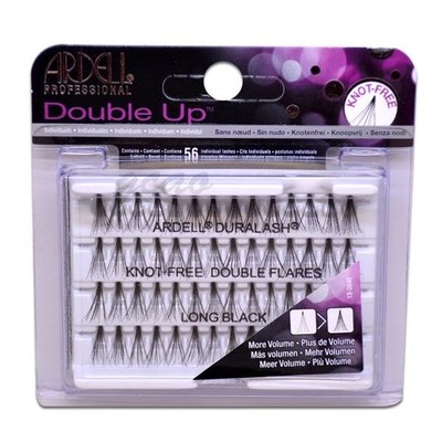 074764614964 Ardell Rzęsy i akcesoria Double Up zestaw 56 kępek rzęs Long Black 