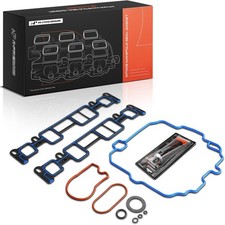 Lower  Upper Engine Intake Manifold Gasket Set Compatible with Chevy, GMC,