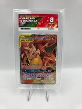 Pokémon Charizard & BRAIXEN GX 22/236 Cosmic Eclipse ACE 8 - NOT PSA