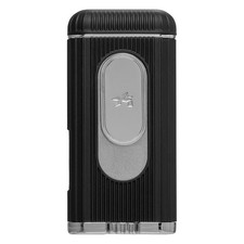 Limited Time Only - Xikar Hedron Cigar Lighter Black & Chrome