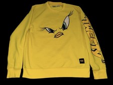 Looney Tunes TWEETY Yellow Pullover Crewneck Sweatshirt Size M Cartoon Bird
