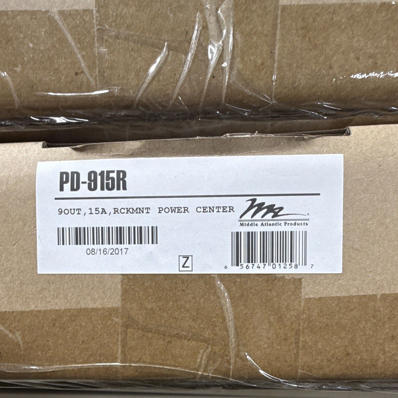 Middle Atlantic Products PD-915R 9-Outlet 15A Rackmount Power Distribution Panel