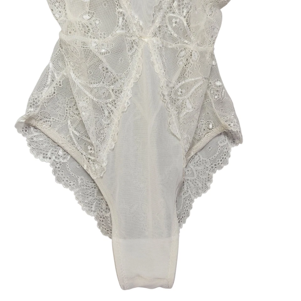 Rene Rofe Lencería Mujer Push-up Body con Ganchos en J Entrepierna a Presión Blanco Nuevo con Etiquetas Foto 3 de 4