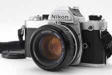 Nikon FM Silver 35mm SLR Film Camera Ai 50mm f1.4 Lens Almost MINT From JAPAN