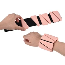 2pack 2lbs Total (1lb Each) Adjustable Wrist Ankle Weights Pink