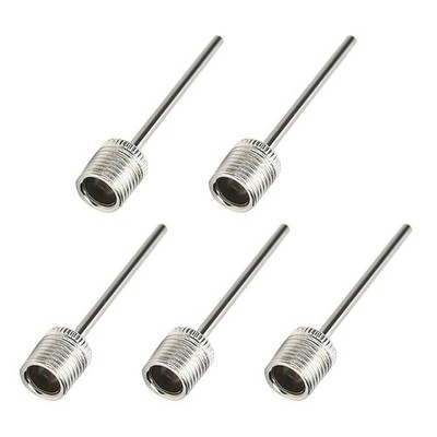 5x Ballnadel Set mit Autoventil Ball Pumpe Ventilnadeln Fußball Basketball Luft
